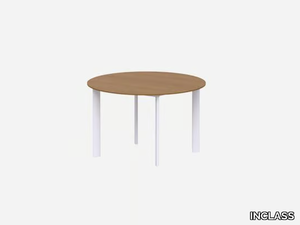 LAMINAR - Round wood veneer table _ INCLASS