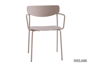 LEA - Stackable polypropylene chair with armrests _ INCLASS