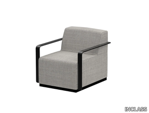 PAU - Upholstered fabric easy chair with armrests _ INCLASS