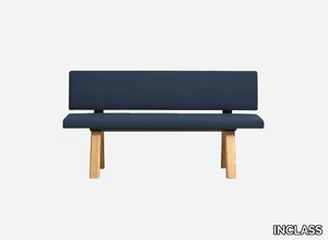 PLANIA BENCH - Modular fabric bench seating with back _ INCLASS