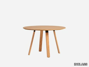 PLANIA - Round oak table _ INCLASS