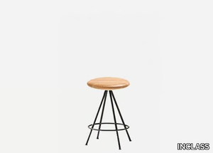 SUN - Swivel oak stool _ INCLASS