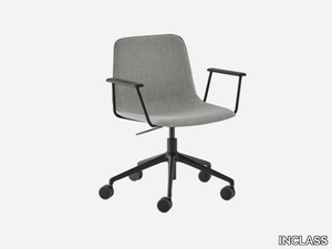 VARYA XL - Height-adjustable fabric office chair with armrests with 5-Spoke base _ INCLASS