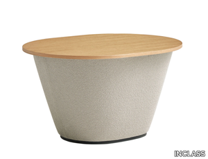 WABAO - Fabric coffee table with wooden top _ INCLASS