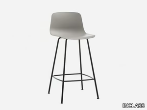 VARYA - Polypropylene stool with footrest _ INCLASS