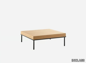 ESCALAS - Square low oak coffee table _ INCLASS