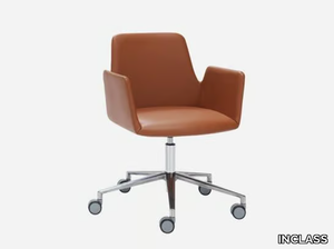 ALTEA - Swivel low back leather office chair _ INCLASS