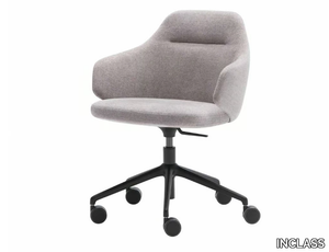 BINAR 60 - Swivel height-adjustable fabric office chair with castors _ INCLASS