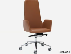 ALTEA - Swivel leather office chair _ INCLASS