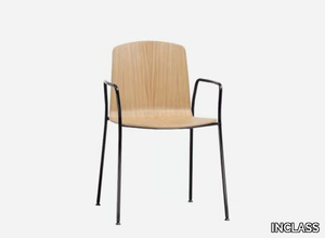 ANN - Beech chair with armrests _ INCLASS