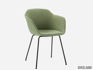 TAIA - Fabric chair with armrests _ INCLASS