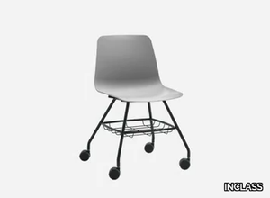 VARYA - Polypropylene training chair with storage space _ INCLASS