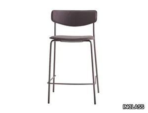 LEA - Stackable fabric stool with footrest _ INCLASS