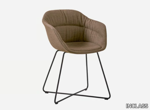 TAIA - Fabric chair with armrests _ INCLASS