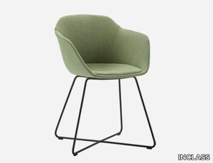 TAIA - Fabric chair with armrests _ INCLASS