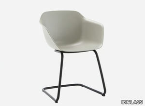 TAIA - Cantilever polypropylene chair with armrests _ INCLASS