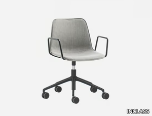 VARYA TAPIZ - Height-adjustable fabric office chair with castors with 5-Spoke base _ INCLASS