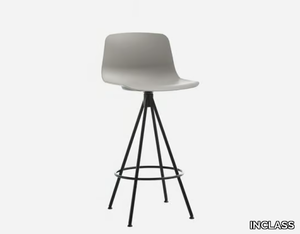 VARYA - Swivel trestle-based polypropylene stool _ INCLASS