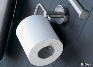 INOX - Stainless steel toilet roll holder _ INDA®