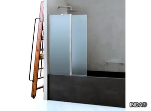 CLAIRE DESIGN - 3 - Folding glass bathtub wall panel _ INDA®