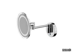 AV258A - Wall-mounted round shaving mirror _ INDA®