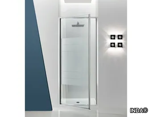 JOLLY - 3 - Niche glass shower cabin with hinged door _ INDA®