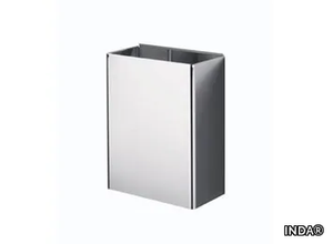 AV401D - Wall-mounted metal Public bathroom waste bin _ INDA®