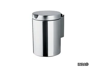 AV402S - Wall-mounted metal Public bathroom waste bin _ INDA®