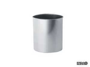 INOX - Stainless steel bathroom waste bin _ INDA®