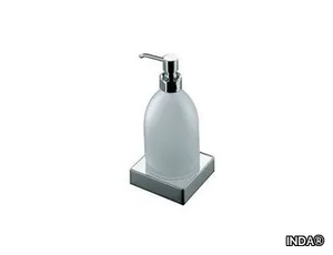 LOGIC - Satin glass Bathroom soap dispenser _ INDA®