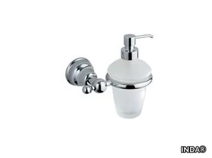 RAFFAELLA - Wall-mounted glass Bathroom soap dispenser _ INDA®