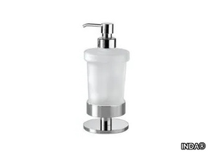 TOUCH - Satin glass Bathroom soap dispenser _ INDA®