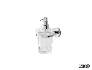 ONE - Wall-mounted glass Bathroom soap dispenser _ INDA®