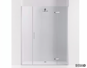 PRAIA DESIGN - 6 - Niche shower cabin with hinged door and fixed elements _ INDA®