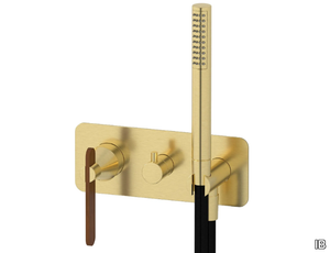 SOHO WOOD EOL313 - 3 hole shower mixer with hand shower _ IB