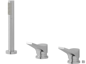 TWITTER TW397 - Deck mounted Recessed bathtub tap with hand shower _ IB