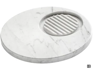 MARMO MR001_1 - Countertop Carrara marble soap dish _ IB