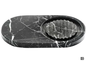 MARMO MR031_2 - Countertop Nero Marquina marble soap dish _ IB