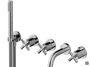 WOW WO398 - Recessed 5 hole shower tap with hand shower _ IB