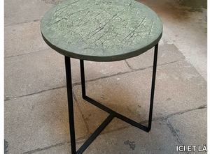 EMPREINTES - Round steel coffee table for living room _ ICI ET LÀ