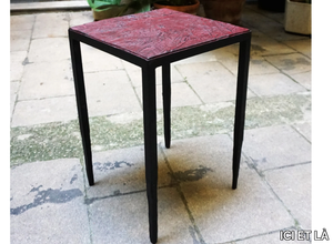 EMPREINTES - Handmade square steel coffee table _ ICI ET LÀ