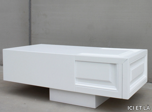 HORIZONTE - Low wooden coffee table with storage space _ ICI ET LÀ