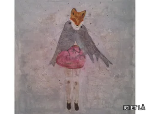 FOX&BIRDS - Oil & ink on canvas _ ICI ET LÀ