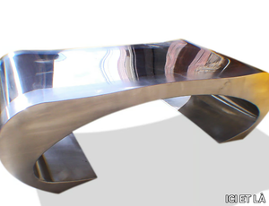 WAIST - Stainless steel coffee table for living room _ ICI ET LÀ