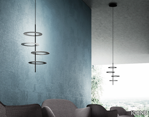 HULA HOOP - LED aluminium pendant lamp _ ICONE