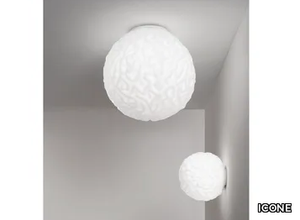 EMISFERO - Blown glass wall lamp / ceiling lamp _ ICONE