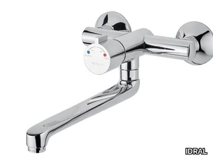 908.35 - Wall-mounted self-closing washbasin tap _ IDRAL