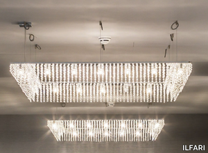 SKY CYCLES SQUARE H24 - Pendant lamp with crystals _ ILFARI