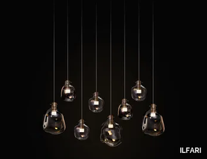 CELESTE H8L - LED blown glass pendant lamp _ ILFARI