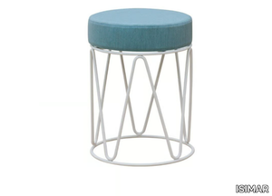 LAGARTO - Low galvanized steel garden stool _ ISIMAR